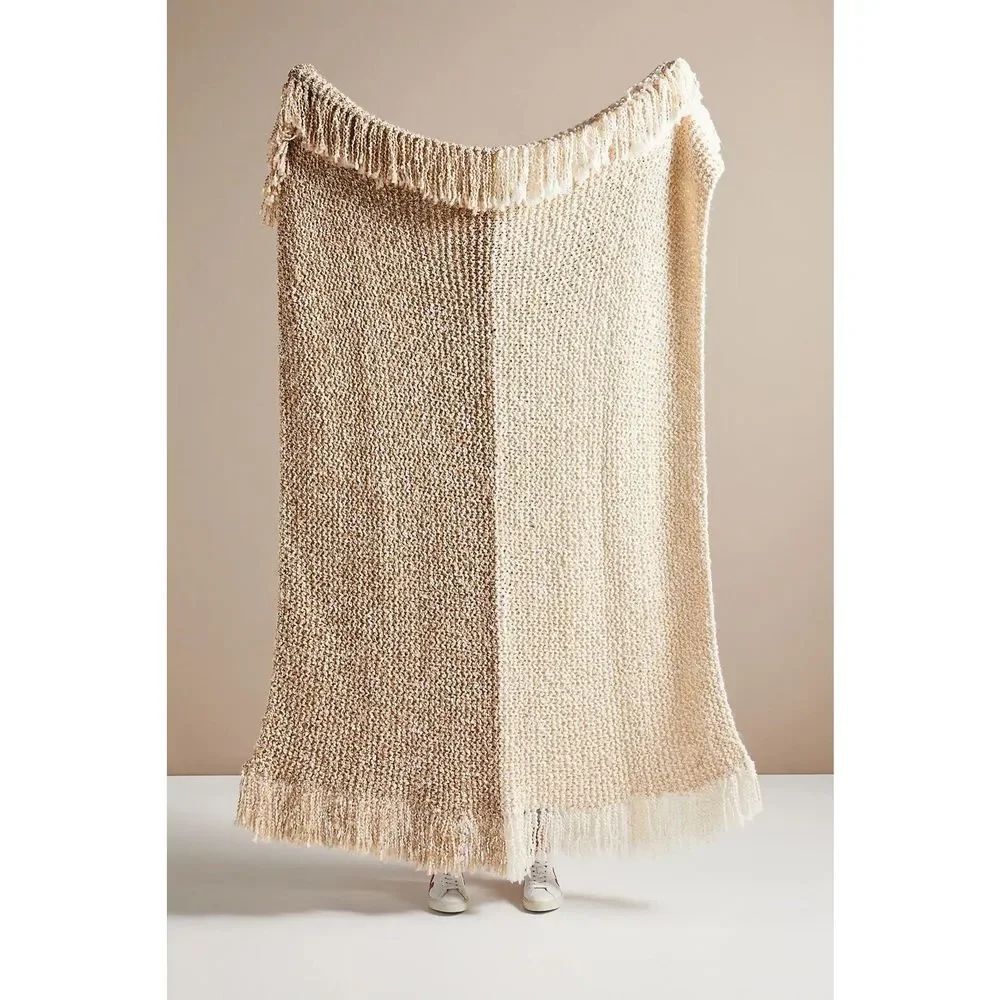 Amber Lewis for Anthropologie Amboy Knit Throw Blanket